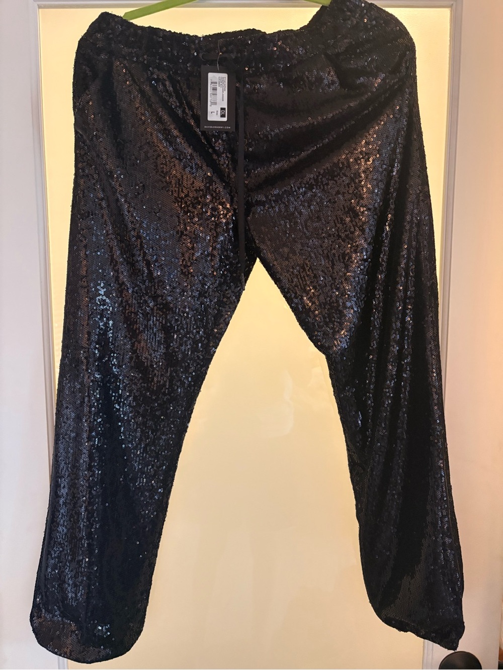Black Sequin Pants - Stylish Evening Wear